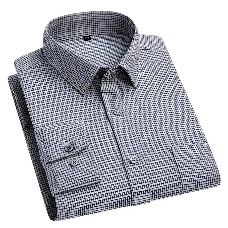 Men's Small Square Check Shirt - Check Shirt - LeStyleParfait