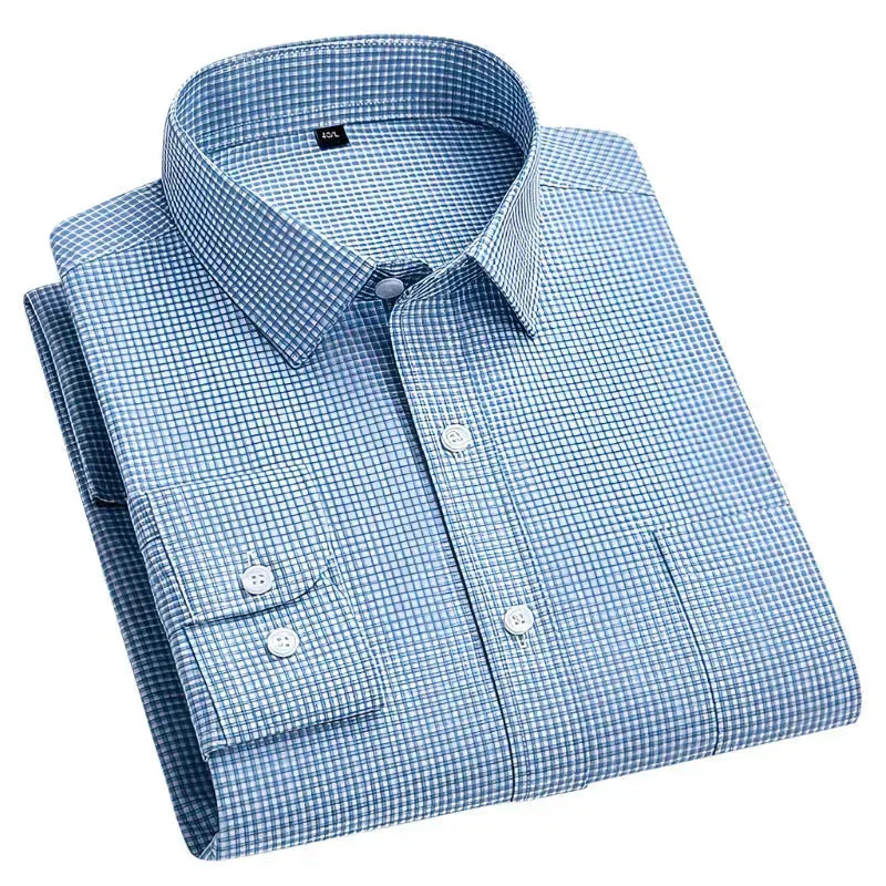 Men's Small Square Check Shirt - Check Shirt - LeStyleParfait