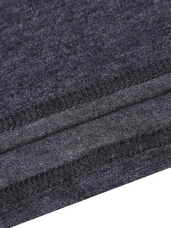 Men's Solid Turtleneck Polyester T-Shirt - All-Season Style - T-Shirt - LeStyleParfait