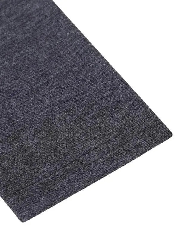 Men's Solid Turtleneck Polyester T-Shirt - All-Season Style - T-Shirt - LeStyleParfait