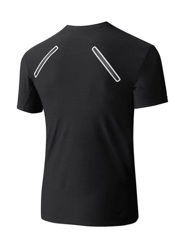 Men's sports outdoor fitness breathable stretch short-sleeved T-shirt - - LeStyleParfait