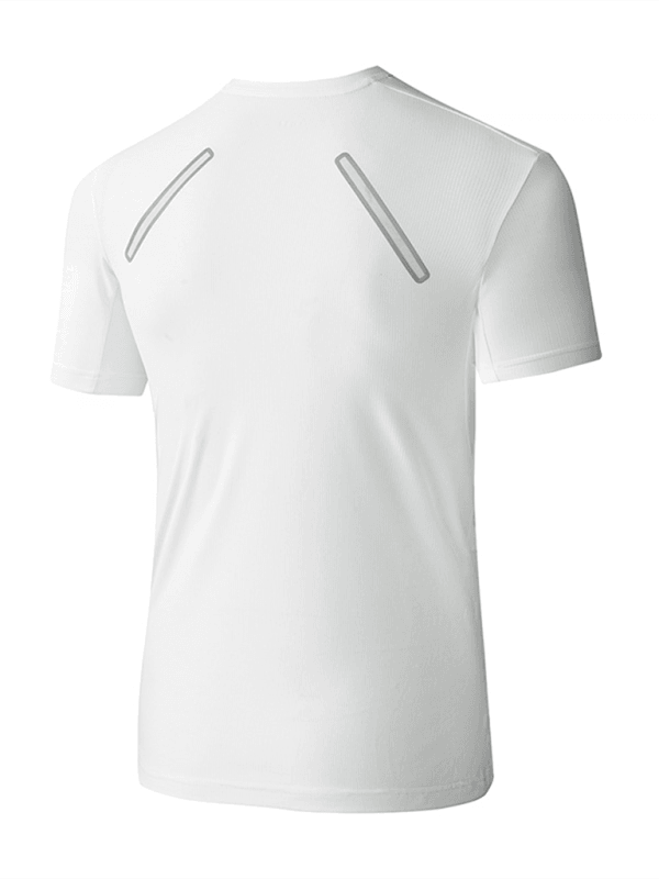 Men's sports outdoor fitness breathable stretch short-sleeved T-shirt - - LeStyleParfait