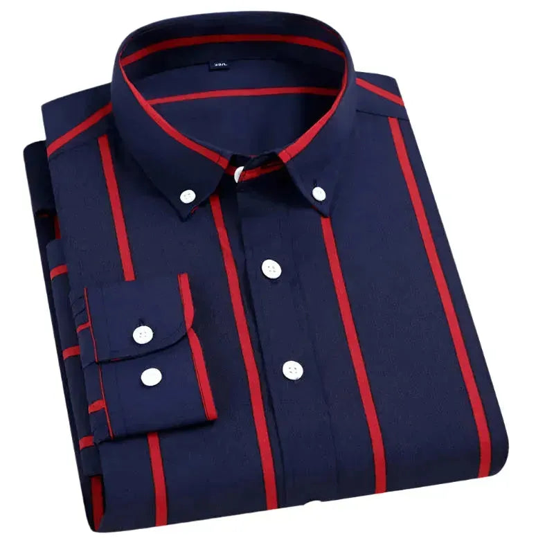 Men's Wide Striped Shirt - Striped Shirt - LeStyleParfait