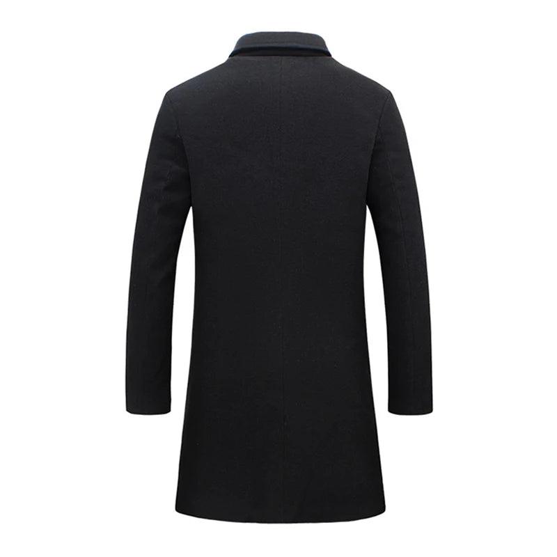 Men's Woolen Overcoat Fashion - Overcoat - LeStyleParfait