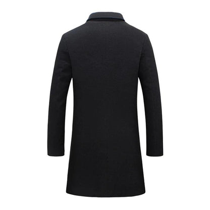 Men's Woolen Overcoat Fashion - Overcoat - LeStyleParfait