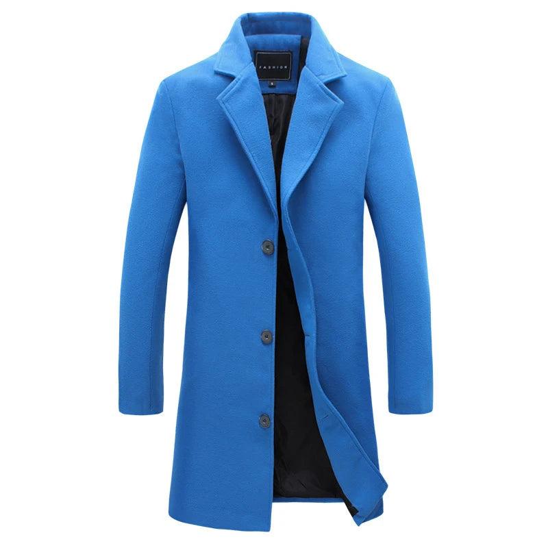 Men's Woolen Overcoat Fashion - Overcoat - LeStyleParfait