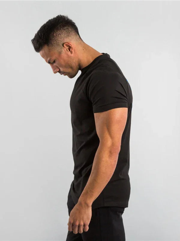 Men Slim Fit Red Casual Tshirt