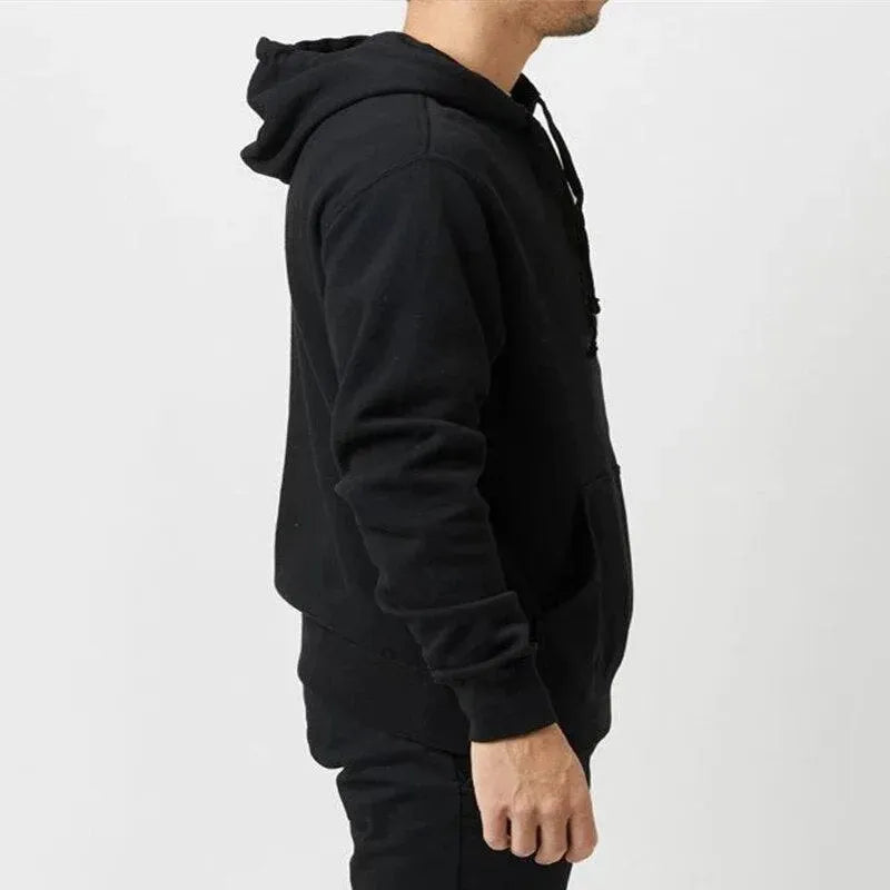 Men Solid Casual Hoodies - Men Hoodie - LeStyleParfait