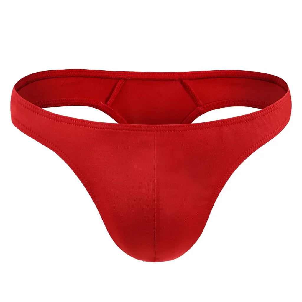 Men Underwear Enhance Shorts Gay Sexy U Convex Pouch G-String Bikini Minikini Tangas T-Back Thong Backless Breathable Underpants