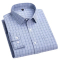Men's Cotton Checkered Long Sleeve Shirt-Men Shirts-LeStyleParfait