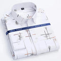 Men's Formal Striped Dress Shirt-Men Shirts-LeStyleParfait