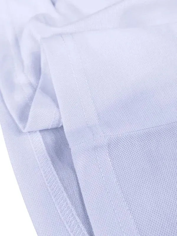 Men's Long-Sleeved V-Neck Lapel Polo Shirt-Polo Shirt-LeStyleParfait