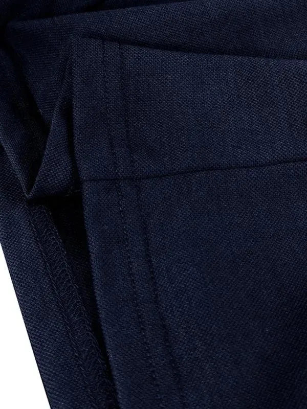 Men's Long-Sleeved V-Neck Lapel Polo Shirt-Polo Shirt-LeStyleParfait