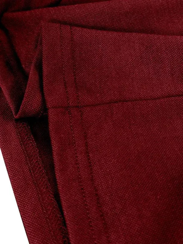 LeStyleParfait Men's T-Shirts Casual V-Neck Plain-Solid Long Sleeves-