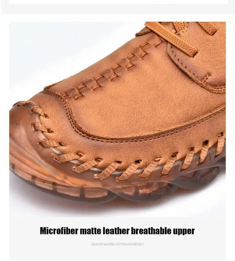 Mido Fashion Leather Slip-On Shoes - Casual Shoes - LeStyleParfait