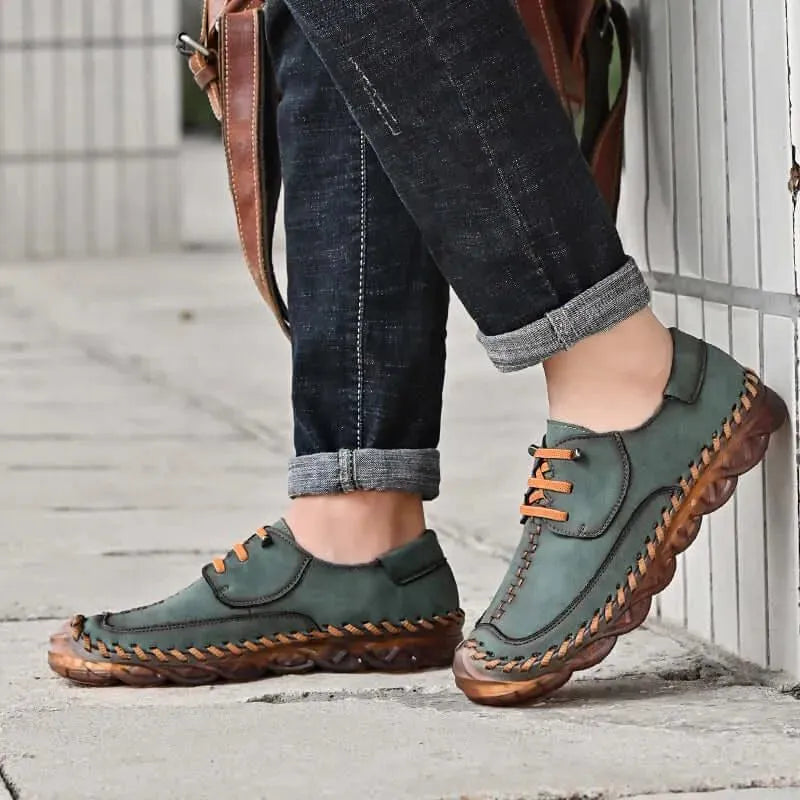 Mido Fashion Leather Slip-On Shoes - Casual Shoes - LeStyleParfait