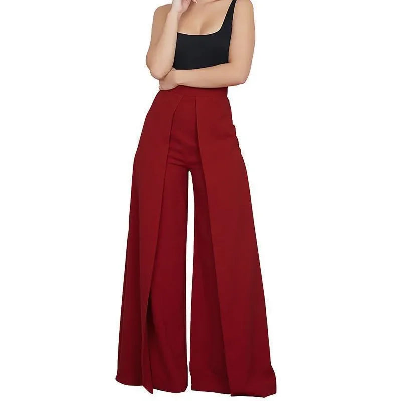 LeStyleParfait Women Pants Plain-Solid Women's Zipper Polyester-Women Pants