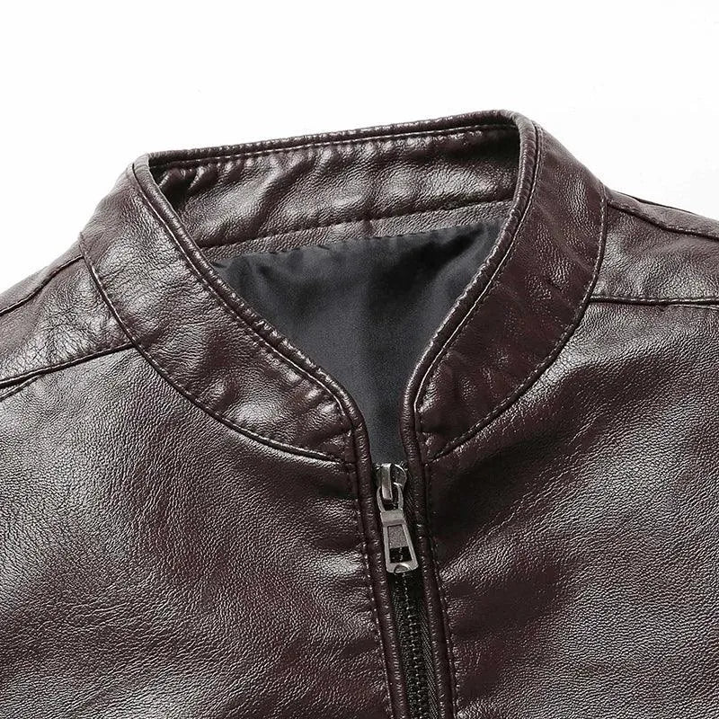 Modern Slim Fit Men Leather Jacket-Leather Jacket-LeStyleParfait