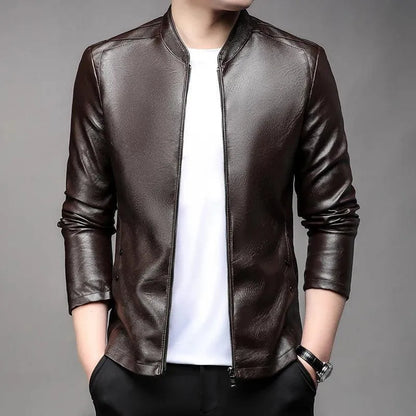 Modern Slim Fit Men Leather Jacket-Leather Jacket-LeStyleParfait