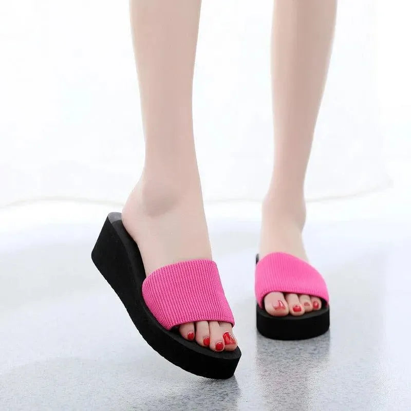 Muffins Slip-On Wedge Sandals - Wedge Shoes - LeStyleParfait