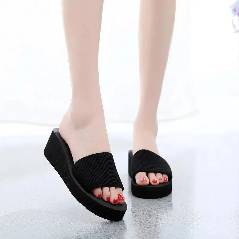 Muffins Slip-On Wedge Sandals - Wedge Shoes - LeStyleParfait