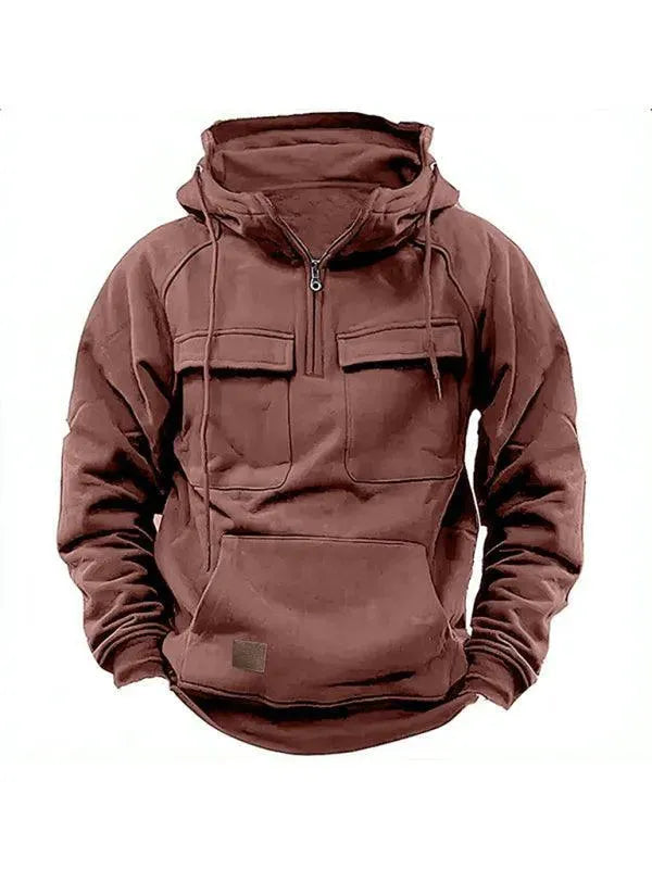 Multi-Pocket Hooded Men Winter Jacket - Winter Jacket - LeStyleParfait