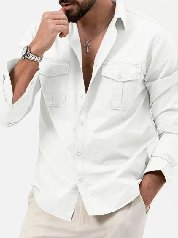 Multi-Pocket Men Casual Shirt - Casual Shirt - LeStyleParfait