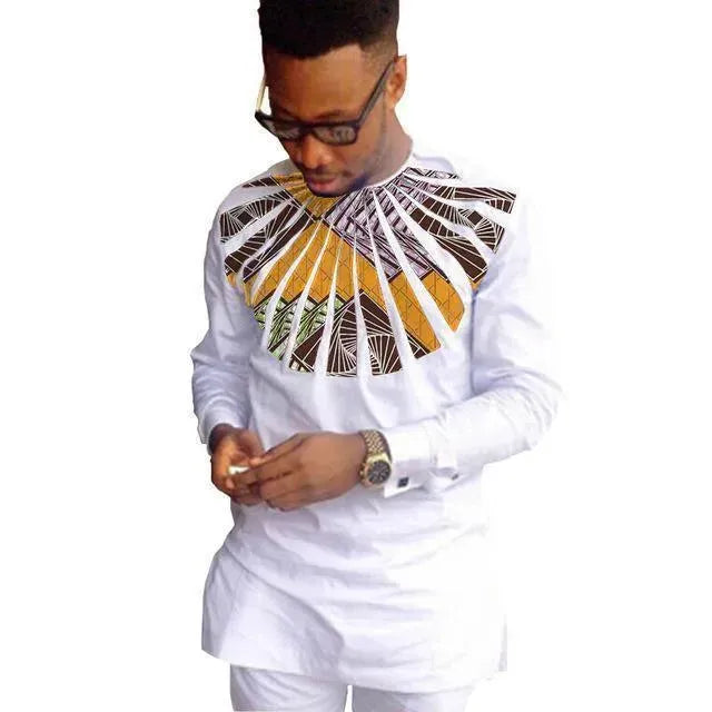 Murphy African Men Shirt, Patchwork - African Shirt - LeStyleParfait