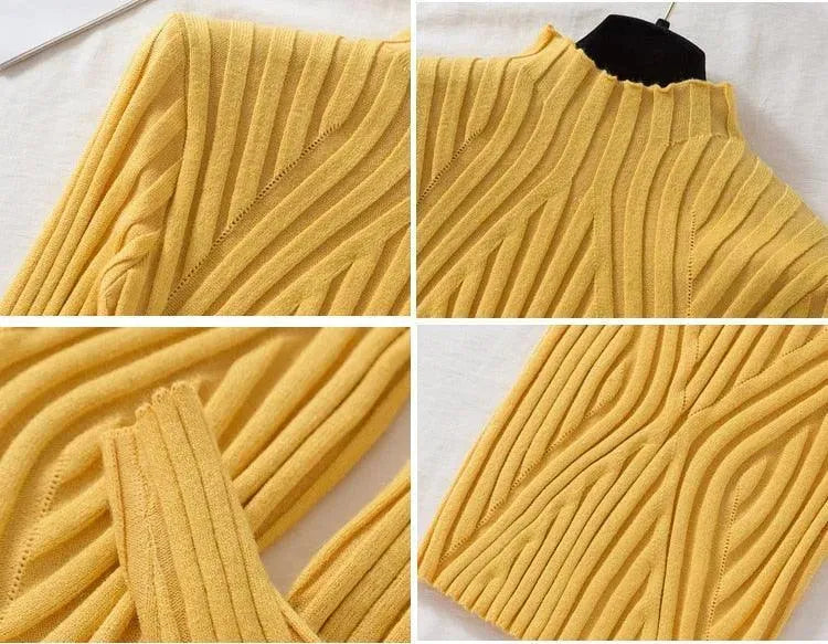 Nordic Mock Neck Pullovers Sweater - Pullover Sweater - LeStyleParfait