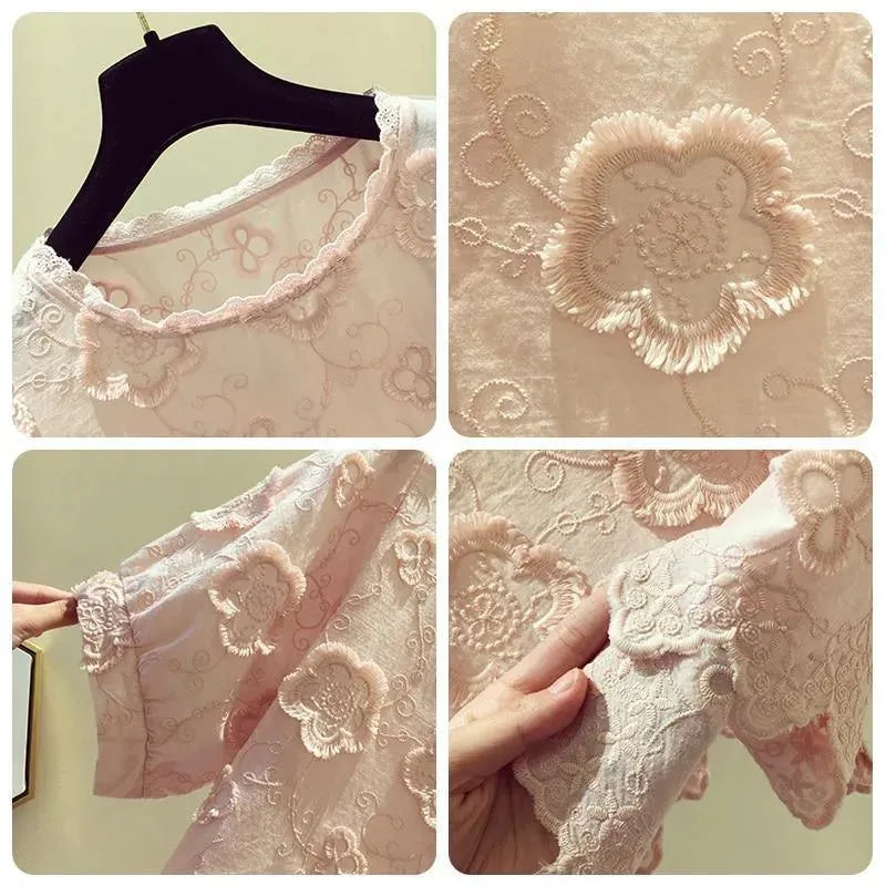 Odeya O-Neck Floral Blouse - Blouse - LeStyleParfait