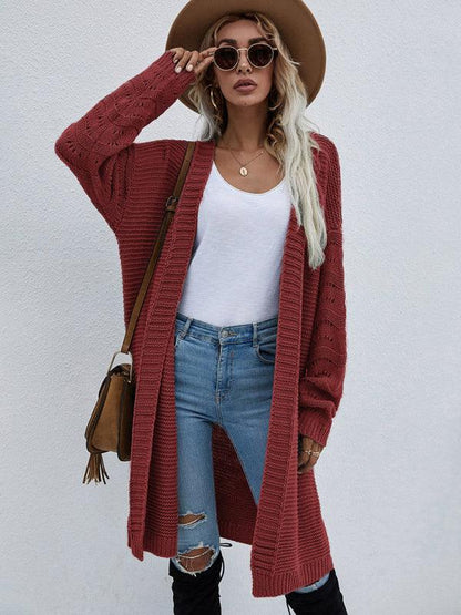 Open Knit Long Women Cardigan Sweater - Cardigan Sweater - LeStyleParfait