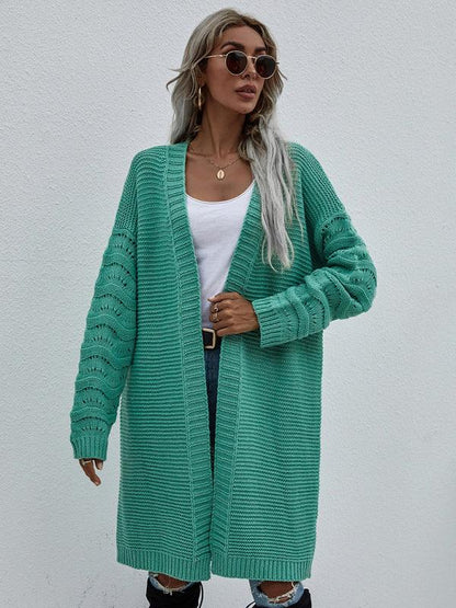 Open Knit Long Women Cardigan Sweater - Cardigan Sweater - LeStyleParfait