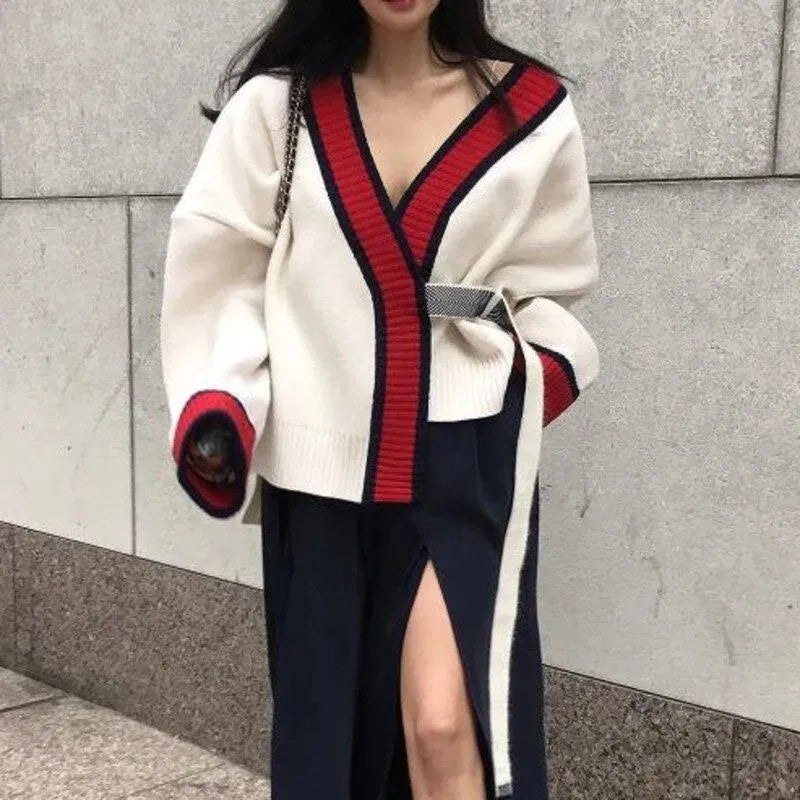 Open Stitch Oversized Cardigan Sweater For Women - Cardigan Sweater - LeStyleParfait