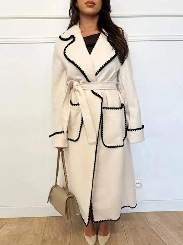 Oversized Belted Women Trench Coat-Trench Coat-LeStyleParfait