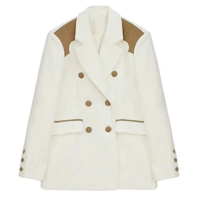 Oversized Luxury Blazer Women - Casual - Patchwork - Women's Blazer - LeStyleParfait