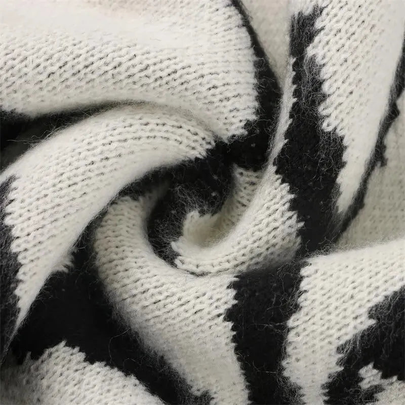 Oversized Turtleneck Sweater For Women - Pullover Sweater - LeStyleParfait