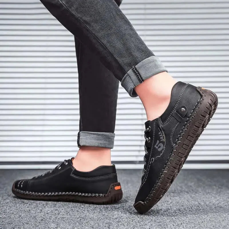 Owen - Leather Casual Shoes - Loafer Shoes - LeStyleParfait