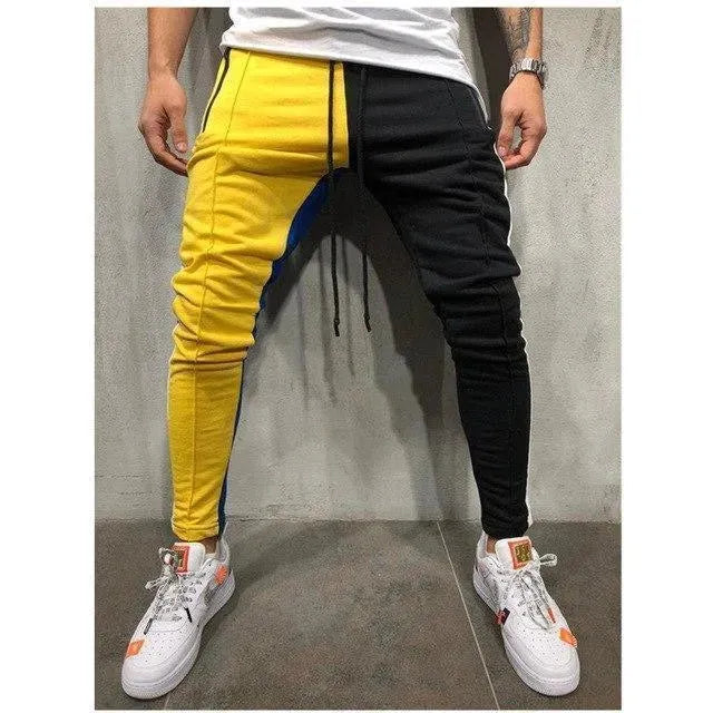 Patchwork Casual Pants For Men - Jogger Pants - LeStyleParfait