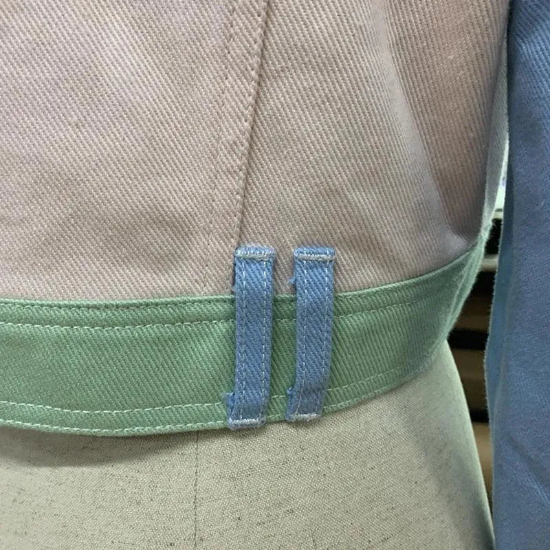 Patchwork Crop Denim Jacket - Denim Jacket - LeStyleParfait