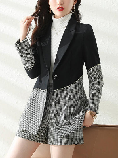 Patchwork Sequin Formal Women Pant Suit - Pantsuit - LeStyleParfait