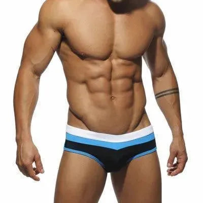 Patchwork Swim Briefs For Men - Swim Brief - LeStyleParfait