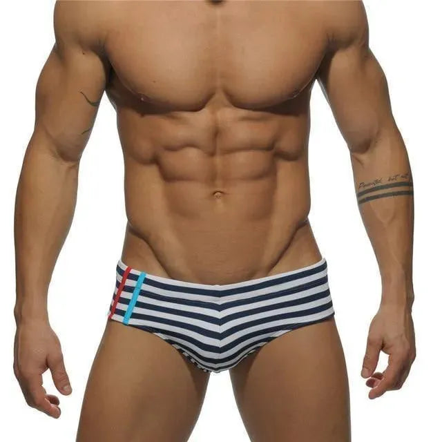 Patchwork Swim Briefs For Men - Swim Brief - LeStyleParfait