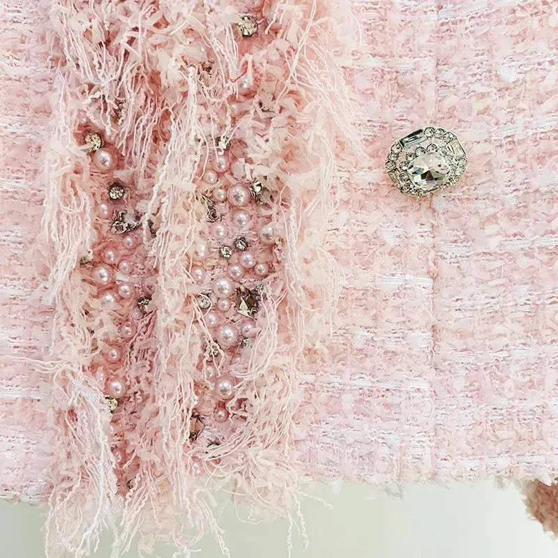 Pearl Tweed Blazer Women - Casual - Pearl - Tweed Blazer - LeStyleParfait