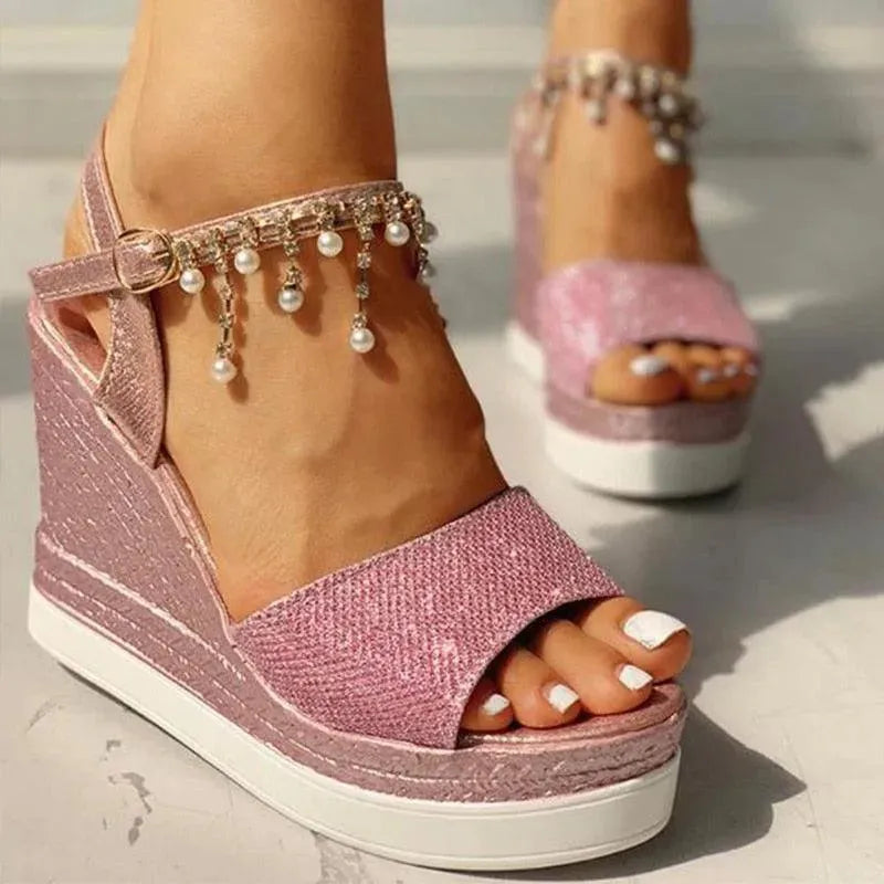Peep Toe Summer Wedge Shoes - Wedge Shoes - LeStyleParfait