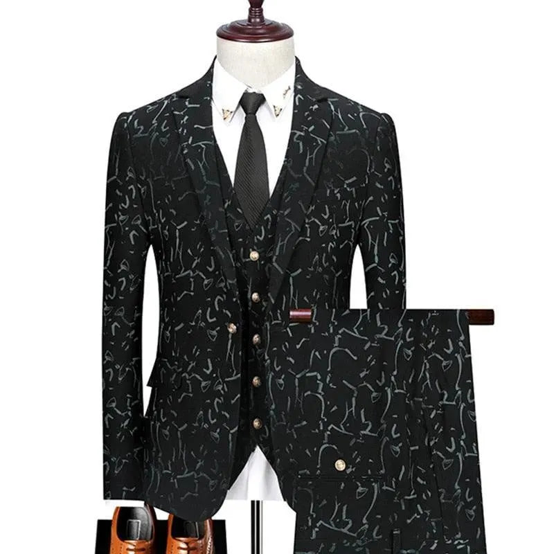 Pietro Galaxy Three Piece Suit - Three Piece Suit - LeStyleParfait