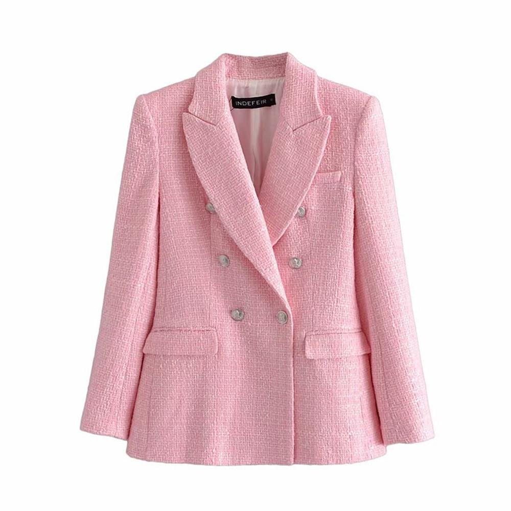 Pink Tweed Shorts Suit - Women Suit - Shorts Suit - LeStyleParfait