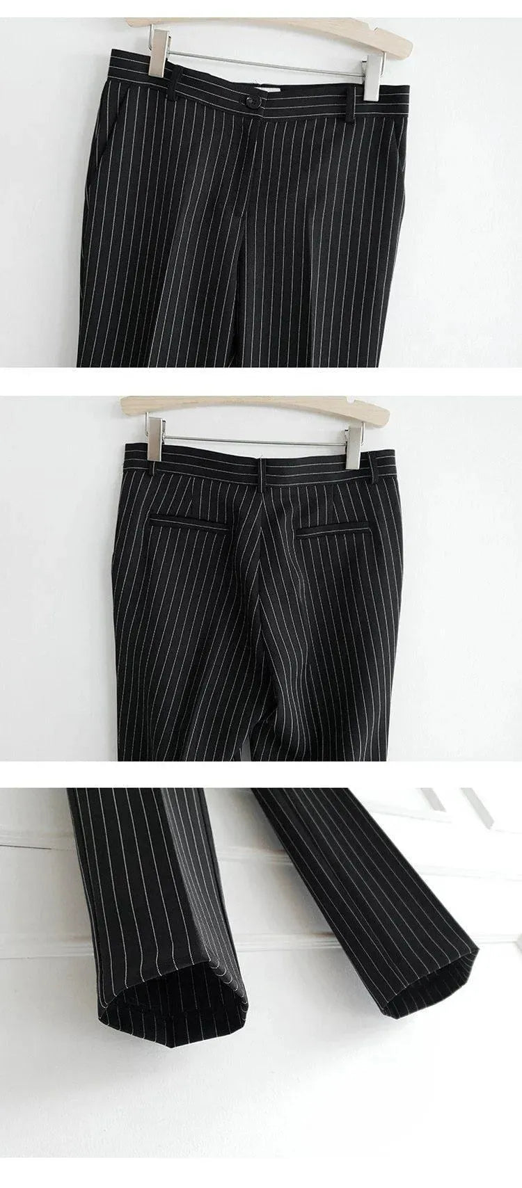 Pinstripes Temperamental Pantsuit - Pantsuit - LeStyleParfait