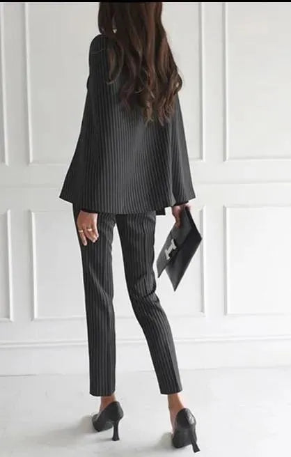 Pinstripes Temperamental Pantsuit - Pantsuit - LeStyleParfait