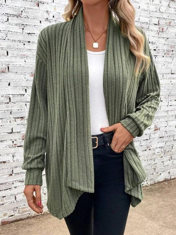 Pit lapel Loose Women Cardigan Sweater - Cardigan Sweater - LeStyleParfait