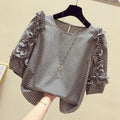 Plaid Ruffled Women Top - Blouse - LeStyleParfait
